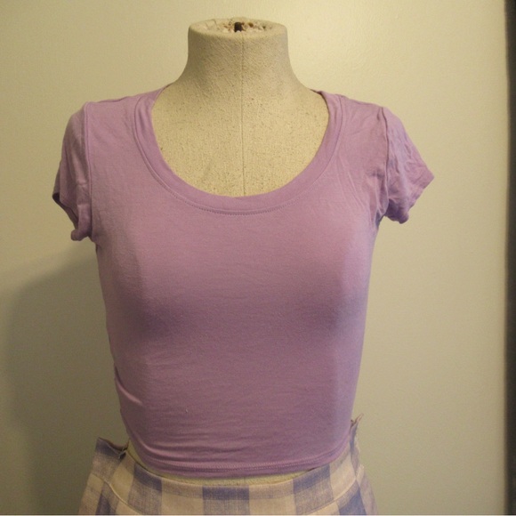 Two Purple Crop Tops - Picture 2 of 9